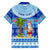 Personalized Fiji Christmas Family Matching Short Sleeve Bodycon Dress and Hawaiian Shirt Santa Claus Surf Marau Na Kerisimasi LT05 - Polynesian Pride