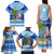 Personalized Fiji Christmas Family Matching Tank Maxi Dress and Hawaiian Shirt Santa Claus Surf Marau Na Kerisimasi LT05 - Polynesian Pride