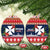 Wallis and Futuna Christmas Ceramic Ornament Poinsettia Joyeux Noel