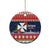 Wallis and Futuna Christmas Ceramic Ornament Poinsettia Joyeux Noel