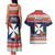 Wallis and Futuna Christmas Couples Matching Tank Maxi Dress and Hawaiian Shirt Poinsettia Joyeux Noel