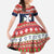 Wallis and Futuna Christmas Family Matching Off The Shoulder Long Sleeve Dress and Hawaiian Shirt Poinsettia Joyeux Noel