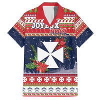 Wallis and Futuna Christmas Hawaiian Shirt Poinsettia Joyeux Noel LT05 Red - Polynesian Pride
