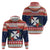 Wallis and Futuna Christmas Hoodie Poinsettia Joyeux Noel