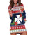 Wallis and Futuna Christmas Hoodie Dress Poinsettia Joyeux Noel