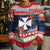 Wallis and Futuna Christmas Kid Ugly Christmas Sweater Poinsettia Joyeux Noel