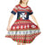 Wallis and Futuna Christmas Kid Short Sleeve Dress Poinsettia Joyeux Noel