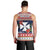 Wallis and Futuna Christmas Men Tank Top Poinsettia Joyeux Noel