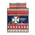 Wallis and Futuna Christmas Quilt Bed Set Poinsettia Joyeux Noel