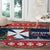 Wallis and Futuna Christmas Round Carpet Poinsettia Joyeux Noel