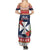 Wallis and Futuna Christmas Summer Maxi Dress Poinsettia Joyeux Noel