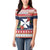 Wallis and Futuna Christmas Women Polo Shirt Poinsettia Joyeux Noel