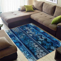 Hawaii Makahiki Turtle Area Rug Galaxy Tapa Pattern LT05 - Polynesian Pride