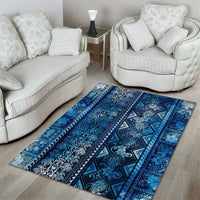 Hawaii Makahiki Turtle Area Rug Galaxy Tapa Pattern LT05 - Polynesian Pride