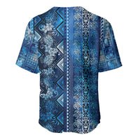 Hawaii Makahiki Turtle Baseball Jersey Galaxy Tapa Pattern LT05 - Polynesian Pride