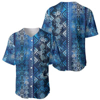 Hawaii Makahiki Turtle Baseball Jersey Galaxy Tapa Pattern LT05 - Polynesian Pride