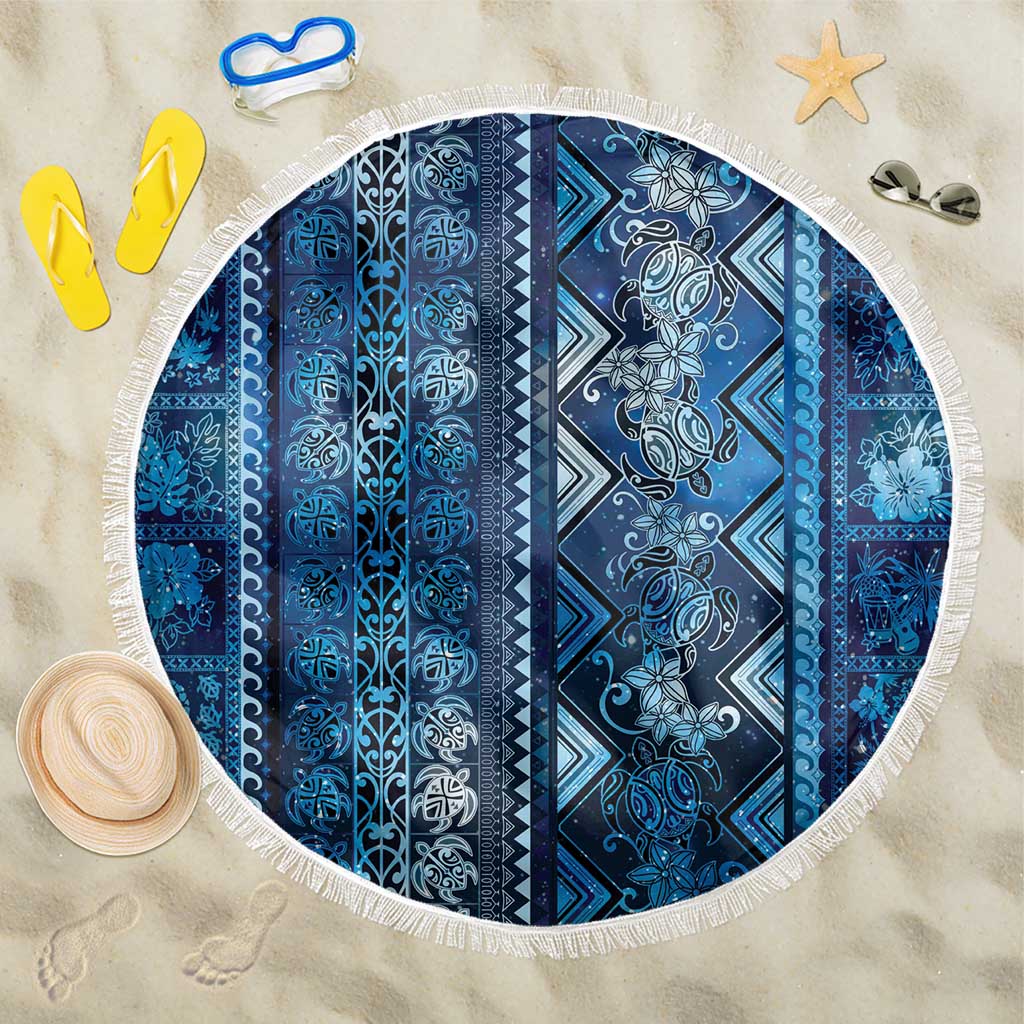 Hawaii Makahiki Turtle Beach Blanket Galaxy Tapa Pattern LT05 One Size 150cm Galaxy - Polynesian Pride
