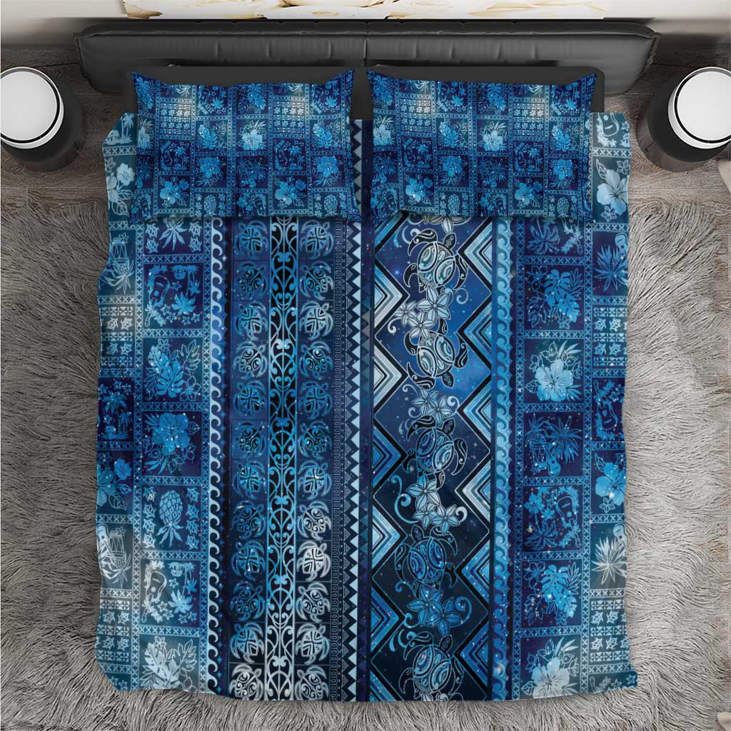 Hawaii Makahiki Turtle Bedding Set Galaxy Tapa Pattern LT05 Galaxy - Polynesian Pride