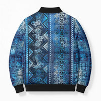 Hawaii Makahiki Turtle Bomber Puffer Jacket Galaxy Tapa Pattern LT05 - Polynesian Pride
