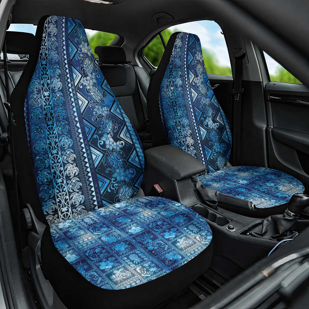 Hawaii Makahiki Turtle Car Seat Cover Galaxy Tapa Pattern LT05 One Size Galaxy - Polynesian Pride