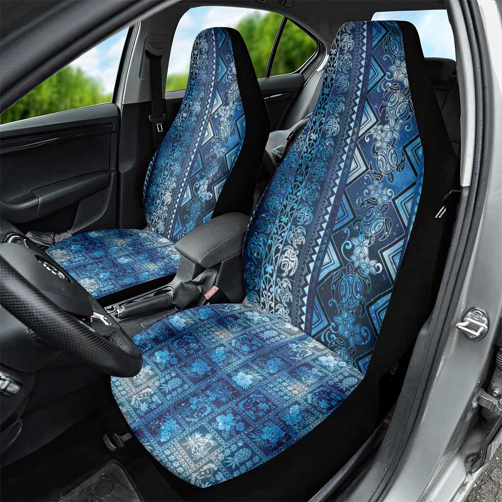 Hawaii Makahiki Turtle Car Seat Cover Galaxy Tapa Pattern LT05 - Polynesian Pride