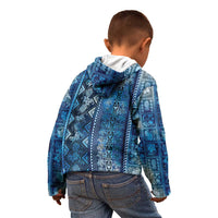 Hawaii Makahiki Turtle Kid Hoodie Galaxy Tapa Pattern LT05 - Polynesian Pride