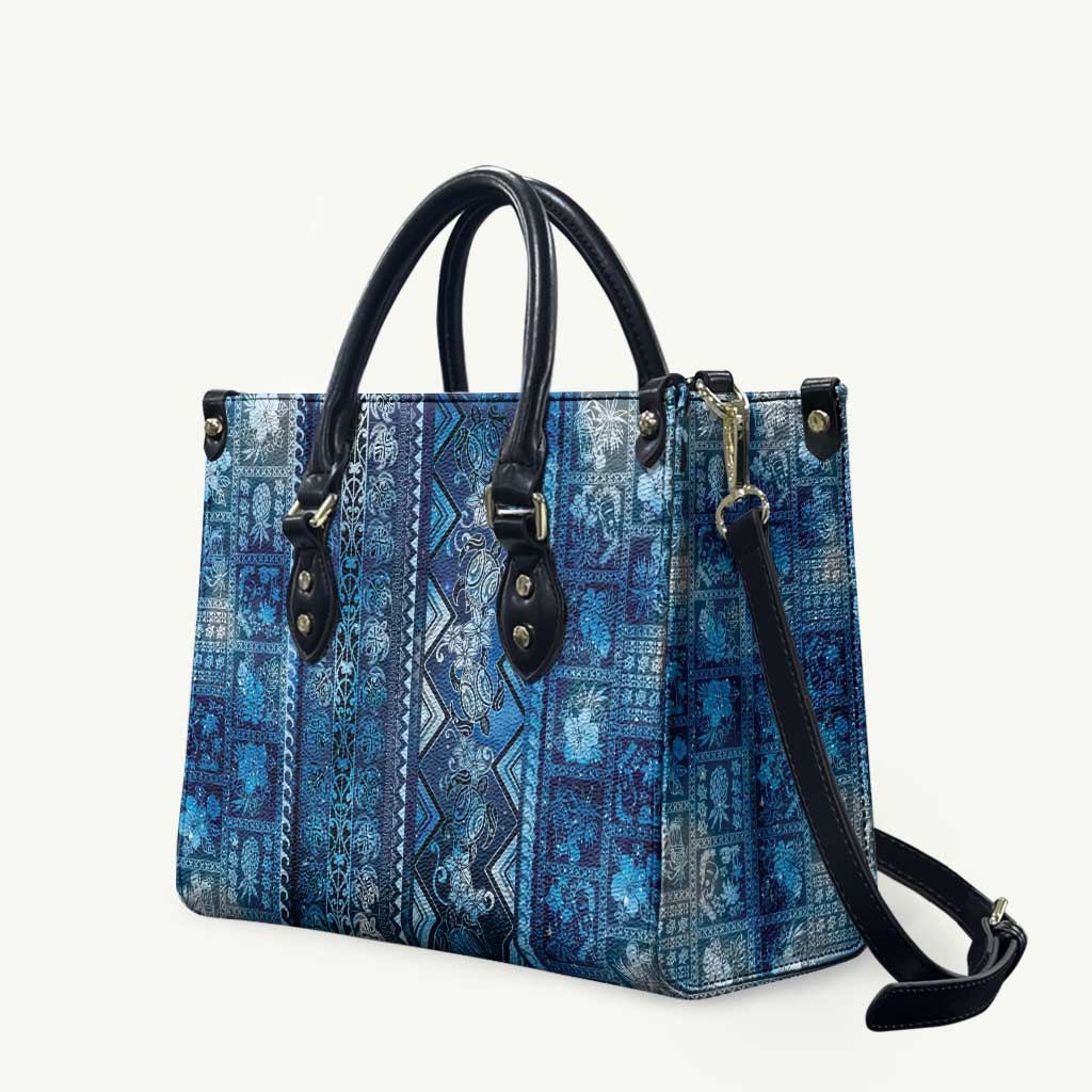 Hawaii Makahiki Turtle Leather Bag Galaxy Tapa Pattern LT05 Galaxy - Polynesian Pride