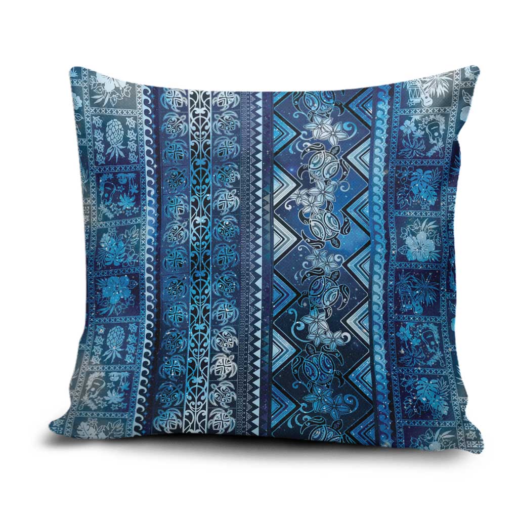 Hawaii Makahiki Turtle Pillow Cover Galaxy Tapa Pattern LT05 Galaxy - Polynesian Pride
