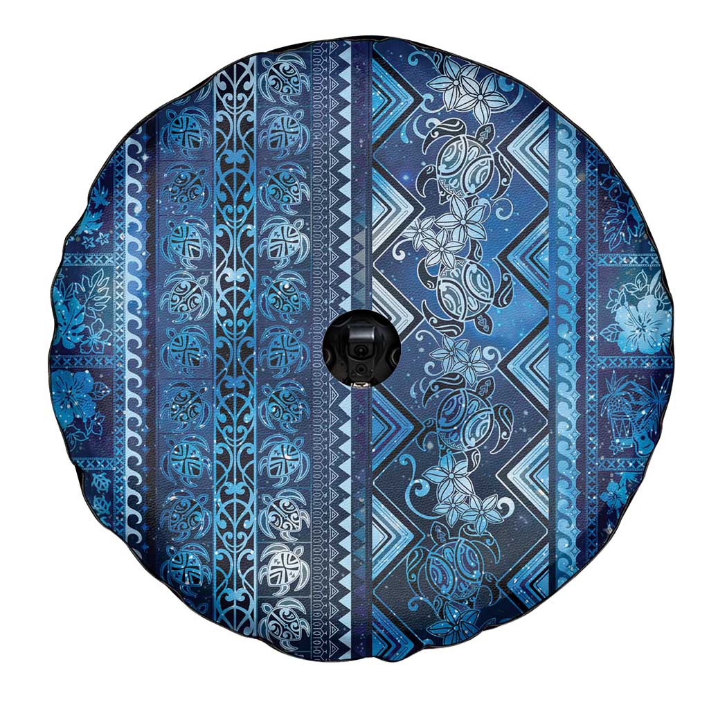 Hawaii Makahiki Turtle Spare Tire Cover Galaxy Tapa Pattern LT05 - Polynesian Pride