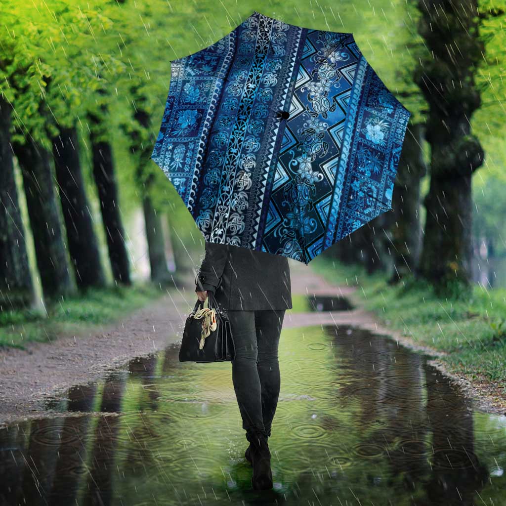 Hawaii Makahiki Turtle Umbrella Galaxy Tapa Pattern LT05 - Polynesian Pride
