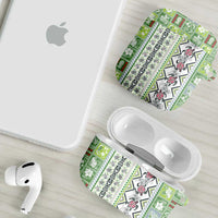 Hawaii Makahiki Turtle AirPods Case Green Tapa Pattern LT05 - Polynesian Pride
