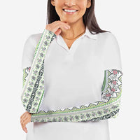 Hawaii Makahiki Turtle Arm Sleeves Green Tapa Pattern LT05 - Polynesian Pride