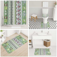 Hawaii Makahiki Turtle Bathroom Set Green Tapa Pattern LT05 - Polynesian Pride