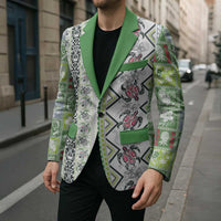 Hawaii Makahiki Turtle Blazer Green Tapa Pattern LT05 - Polynesian Pride
