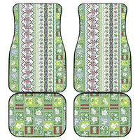 Hawaii Makahiki Turtle Car Mats Green Tapa Pattern LT05 - Polynesian Pride