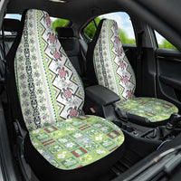 Hawaii Makahiki Turtle Car Seat Cover Green Tapa Pattern LT05 One Size Green - Polynesian Pride