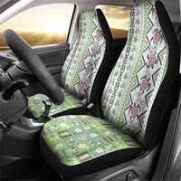 Hawaii Makahiki Turtle Car Seat Cover Green Tapa Pattern LT05 - Polynesian Pride