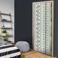 Hawaii Makahiki Turtle Door Cover Green Tapa Pattern LT05 - Polynesian Pride