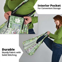 Hawaii Makahiki Turtle Grocery Bag Green Tapa Pattern LT05 - Polynesian Pride
