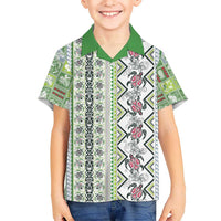Hawaii Makahiki Turtle Hawaiian Shirt Green Tapa Pattern LT05 - Polynesian Pride