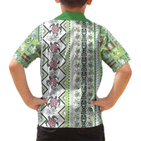Hawaii Makahiki Turtle Hawaiian Shirt Green Tapa Pattern LT05 - Polynesian Pride