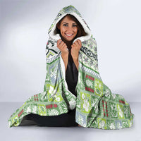 Hawaii Makahiki Turtle Hooded Blanket Green Tapa Pattern LT05 - Polynesian Pride