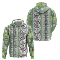 Hawaii Makahiki Turtle Hoodie Green Tapa Pattern LT05 - Polynesian Pride