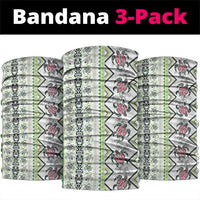 Hawaii Makahiki Turtle Neck Gaiter Green Tapa Pattern LT05 package One Size: 25*50cm Green - Polynesian Pride