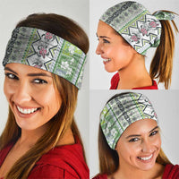 Hawaii Makahiki Turtle Neck Gaiter Green Tapa Pattern LT05 - Polynesian Pride
