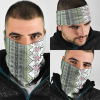 Hawaii Makahiki Turtle Neck Gaiter Green Tapa Pattern LT05 - Polynesian Pride