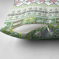 Hawaii Makahiki Turtle Pillow Cover Green Tapa Pattern LT05 - Polynesian Pride