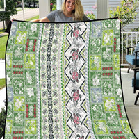Hawaii Makahiki Turtle Quilt Green Tapa Pattern LT05 Green - Polynesian Pride