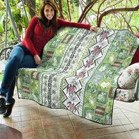 Hawaii Makahiki Turtle Quilt Green Tapa Pattern LT05 - Polynesian Pride