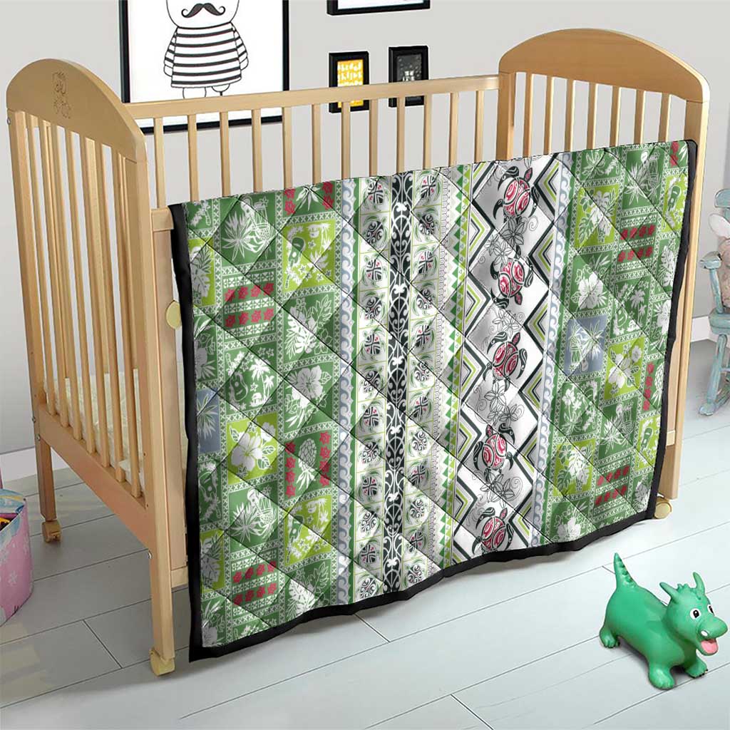Hawaii Makahiki Turtle Quilt Green Tapa Pattern LT05 - Polynesian Pride